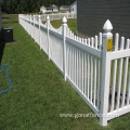 White PVC Picket Fence